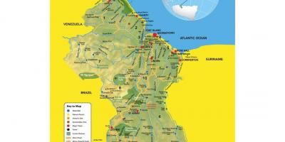 Térkép Guyana térképen