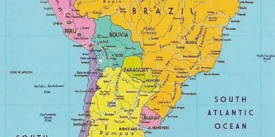 Térkép Guyana dél-amerika 