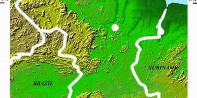 Térkép műholdas térkép Guyana